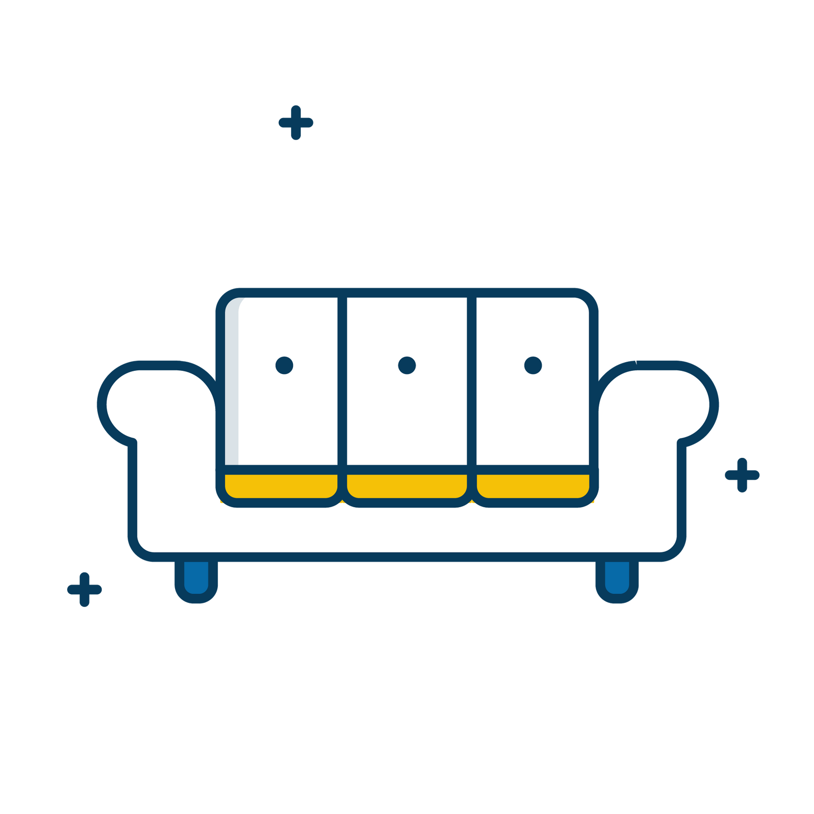 Leather sofa - 5-seater